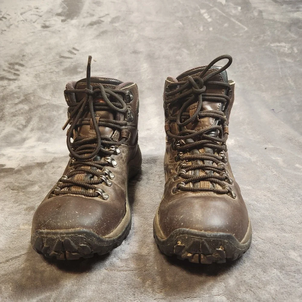 Merrell Boots Mens 8.5 Brown Leather Reflex II 2 Mid Waterproof Hiking Gorpcore